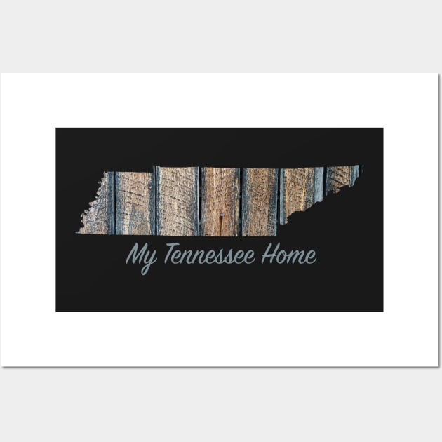 My Tennessee Home - Barn Wood Wall Art by A2Gretchen